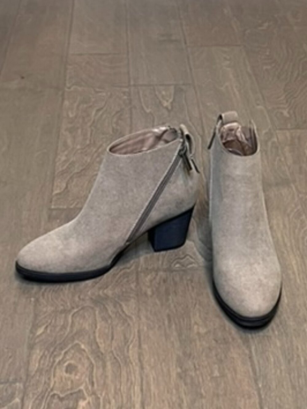 Fall Ankle Booties in Taupe - Women's Size 8.5
